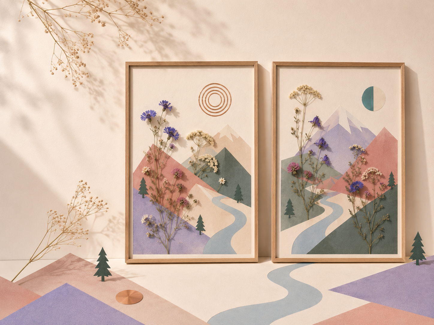 Flora — herbier alpin et composition botanique de Clem Altitude Studio